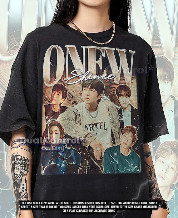 SHINee WORLD 1stコンサート ONEW Tシャツ ONEW SHINEE Bootleg Shirt, Onew Shinee Retro Tees, K-pop Vocal T