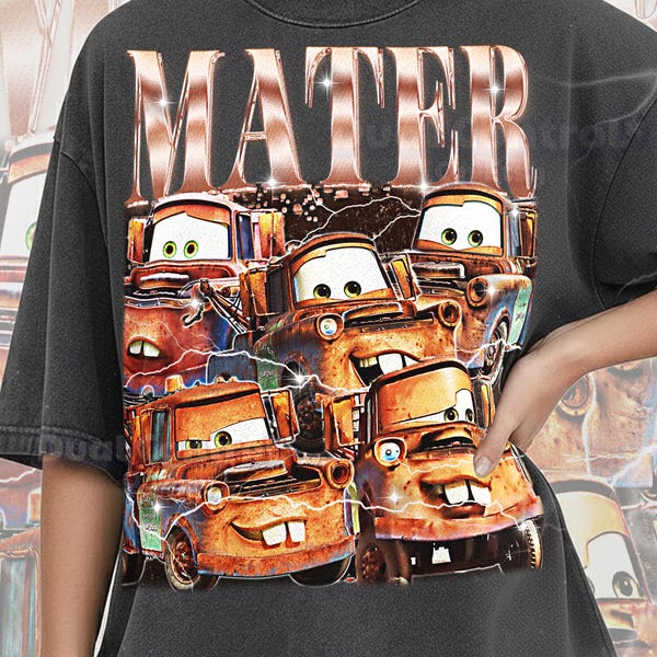 Camiseta Mater Cars, camiseta retro vintage de los 90, camiseta gráfica de grúa oxidada, regalo para fans de leyendas de mejores amigos, #saf