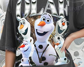 Olaf Shirt, 90s Vintage Retro Bootleg Summer Snowman T-Shirt, Happy Snowman Graphic Tee, Winter Magic Fan Apparel, #saf