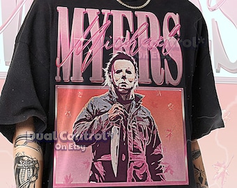 MICHAEL MYERS Bootleg Shirt, Michael Myers Retro Tees, Horror Legend T-Shirt, Slasher Longsleeve, Michael Myers Vintage Sweater #saf