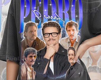 Chemise Pedro Pascal rétro bootleg vintage des années 90 Pedro Pascal, t-shirt graphique Internet Daddy, cadeau fan star de l'action #ari