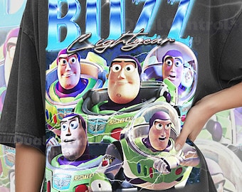 Buzz Lightyear Shirt, 90s Vintage Retro Bootleg Space Ranger T-Shirt, Galaxy Hero Graphic Tee, Galactic Warrior Fan Apparel, #saf