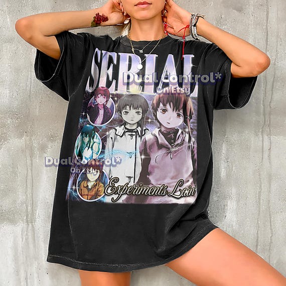 SERIAL EXPERIMENTS LAIN Vintage Shirt, Serial Experiments Lain