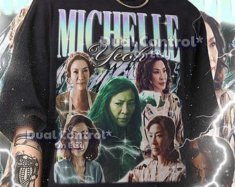 MICHELLE YEOH Vintage Shirt, Michelle Yeoh Retro 90s Tshirt, Michelle Bootleg Tee, Michelle Yeoh Sweater, Everything Everywhere Star  #saf
