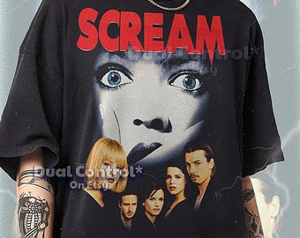 Camiseta pirata SCREAM, camisetas retro Scream, camiseta, manga larga de villano, suéter vintage Scream #saf