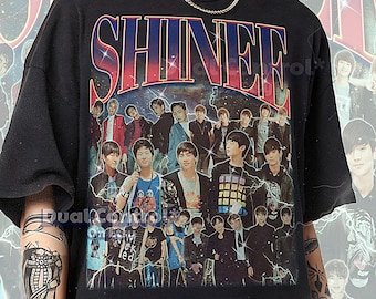 SHINEE Bootleg Shirt, Shinee Retro Tees, K-Pop Group T-Shirt, Idol Longsleeve, Shinee Vintage Sweater #saf
