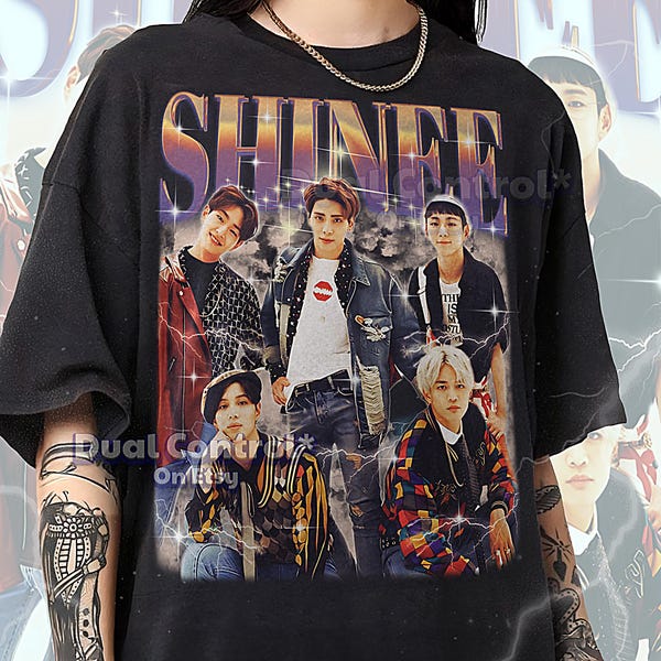 SHINEE Bootleg Shirt, Shinee Retro Tees, K-Pop Legends T-Shirt, Dance Longsleeve, Shinee Vintage Sweater #saf