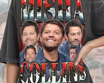 Maglietta di Misha Collins, maglietta vintage retrò anni '90 di Misha Collins, maglietta dell'attore televisivo TV Angel, abbigliamento per fan dei drama soprannaturali, #tpc