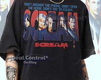 SCREAM Bootleg Shirt, Screme Retro Tees, Horror Classic T-Shirt, Slasher Longsleeve, Screme Vintage Pullover #saf