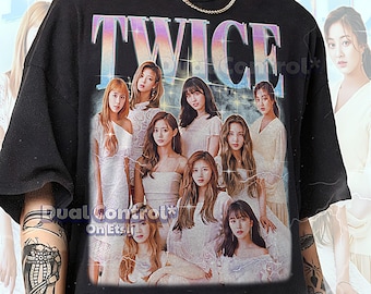 TWICE Bootleg Shirt, Twice Retro Tees, K-Pop Group T-Shirt, Pop Longsleeve, Twice Vintage Sweater #saf
