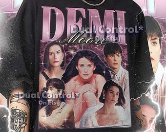 Demi Moore Shirt, Demi Moore Vintage Shirt, Demi Retro Tee, Moore Bootleg Tee, 90s Film Star Style  #saf