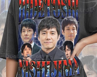 Maglietta Hidetoshi Nishijima, maglietta vintage retrò anni '90 di Hidetoshi Nishijima, maglietta grafica dell'attore giapponese, maglietta da fan della leggenda del cinema, #tpc