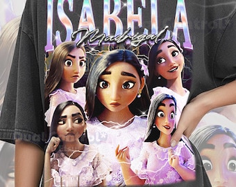 Isabela Madrigal Encanto Shirt, Isabela 90s Vintage Retro Bootleg Shirt, Floral Magic Graphic Tee, Magical Sister Fan Gift, #saf