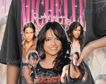Michelle Rodriguez 90s Vintage Retro Bootleg Michelle Rodriguez Shirt, Action Star Graphic Tee, Hollywood Actress Fan Gift #ari