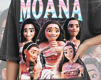Moana Shirt, 90s Vintage Retro Bootleg Island Voyager T-Shirt, Wayfinder Heroine Graphic Tee, Ocean Legend Fan Apparel, #saf