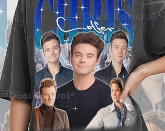 Chemise Chris Colfer rétro bootleg vintage des années 90 Chris Colfer, t-shirt graphique star de la comédie musicale, chanteur acteur fan cadeau #ari