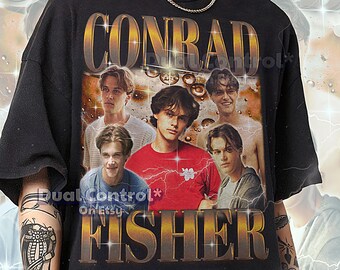 Chemise bootleg CONRAD FISHER, t-shirts rétro Conrad Fisher, t-shirt idole pour ados, manches longues dramatique, pull vintage Conrad Fisher #saf