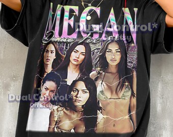 Megan Denise Fox 90s Vintage Retro Bootleg Shirt, Action Movie Star Graphic Tee, Cinema Heartthrob Fan Apparel #SAF