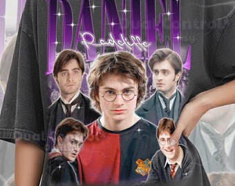 Daniel Radriff ist ein 90er Jahre Vintage Retro Bootleg Daniel Radriff Shirt, Zauberer Schauspieler Grafik T-Shirt, britischer Filmstar Fan Bekleidung #ari