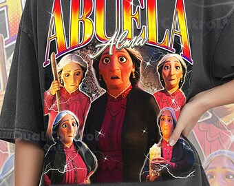 Abuela Alma Shirt, 90s Vintage Retro Bootleg Abuela Alma T-Shirt, Family Matriarch Graphic Tee, Magical House Fan Apparel, #saf