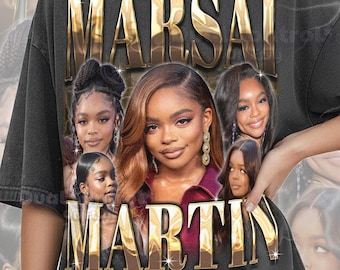 Maglietta Marsai Martin, maglietta vintage anni '90 con stampa bootleg Marsai Martin, maglietta grafica con giovane attrice, abbigliamento per fan delle star della commedia, #tpc