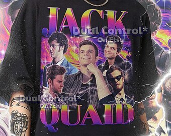 JACK QUAID Vintage Shirt, Quaid Retro 90s Tshirt, Jack Bootleg Tee, Quaid Sweater, Comic Actor Look  #saf