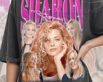 Sharon Stone 90er Jahre Vintage Retro Bootleg Sharon Stone Shirt, 90er Jahre Ikone Grafik T-Shirt, Hollywood Schauspielerin Legende Fan Bekleidung #ari
