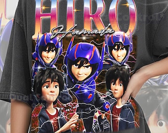 Hiro Hamada Big Hero Shirt, Hiro 90s Vintage Retro Bootleg Shirt, Young Inventor Graphic Tee, High-Tech Hero Fan Gift, #saf