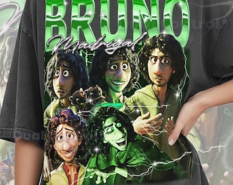 Bruno Madrigal Encanto Shirt, Bruno 90s Vintage Retro Bootleg Shirt, Future Seer Graphic Tee, Magical Family Character Fan Gift, #saf