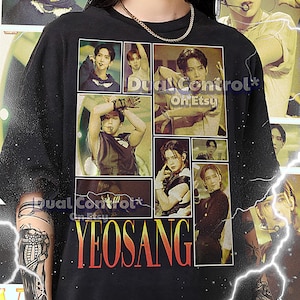 Maglietta Yeosang Bootleg, T-shirt vintage Yeosang, Yeosang Retro anni '90, Felpa Yeosang #Saf