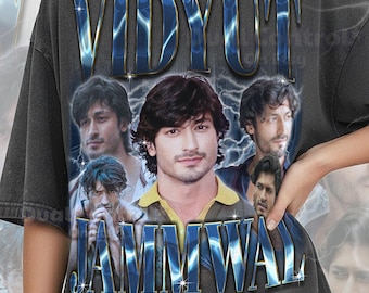 Camicia Vidyut Jammwal, T-shirt Vidyut Jammwal vintage retrò anni '90, Maglietta grafica Action Star, Maglietta per fan della leggenda delle arti marziali, #tpc
