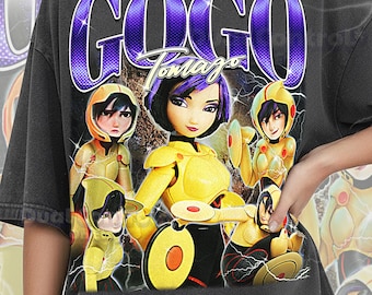 Gogo Tomago Shirt, 90s Vintage Retro Bootleg Speed Heroine T-Shirt, Magnetic Disc Graphic Tee, High-Tech Squad Fan Apparel, #saf