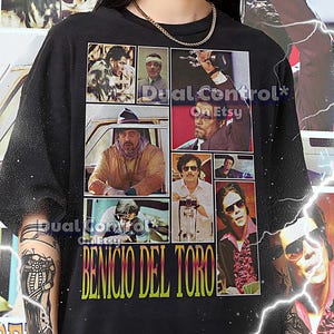 Camisa BENICIO DEL TORO, Camisa Vintage Benicio Del Toro, Camiseta Retro 90s Benicio Del Toro, Camiseta Bootleg Benicio Del Toro #saf