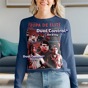 Camiseta pirata Tropa Elite, camisetas vintage Tropa Elite, Tropa Elite retro de los 90, sudadera Tropa Elite #Saf imagen 5