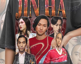 Maglietta Jin Ha, maglietta vintage retrò anni '90 di Jin Ha, maglietta grafica tributo all'attore, abbigliamento per fan di star di serie TV, #tpc