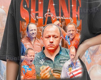 Chemise Shane Van Boening rétro bootleg vintage des années 90 Shane Van Boening, t-shirt graphique joueur de billard professionnel, cadeau fan de légende de billard #ari