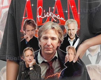Alan Rickman Comfort Colors® Shirt, Alan Rickman Vintage Tee, Alan Rickman 90s Tshirt, Retro Tee, Bootleg, Actor, Legend #Ari
