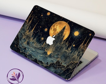 Gothic Lunar Citadel Matte Hard New 2026 Laptop Case for MacBook Air 13/14/15, MacBook Pro 14/15/16 ,Neo A18, M4/M5,Fits A3404 A3449