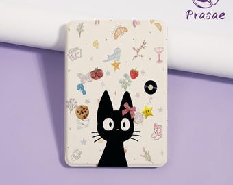Whimsical Black Cat Kindle Case for Paperwhite12/11/10 thGen,Kindle8/10/11/12 th,Personalized E-reader Cover For Kindle Case,KPW6 Case