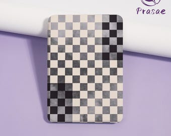 Black and White Grid Kindle Case for Paperwhite 12/11/10 thGen , Kindle 8/10/11/12 th,Personalized E-reader Cover For Kindle Case,KPW6 Case