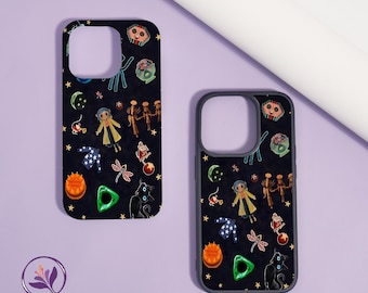 Coraline Collage iPhone Case for iPhone16/15/14ProMax,iPhone15/14/13 Mini,iPhone14/15 Plus,iPhone XR,Soft or Hard Shell Phone Case