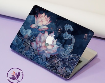 Lotus Design Matte Hard New 2026 Laptop Case for MacBook Air 13/14/15, MacBook Pro 14/15/16 ,Neo A18, M4/M5,Fits A3404 A3449