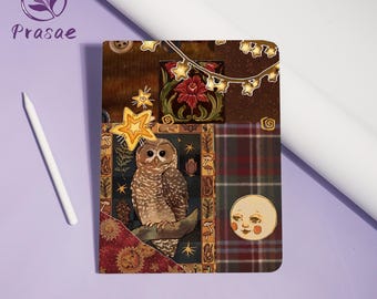 Mystic Owl Collage iPad Case For iPad Air7 11"-2025,iPad A16 Cover,iPad Pro 2024-13''11'',iPad7/8/9-10.2'',iPad2019/2020/2021
