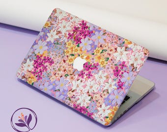 Paint Floral Style Matte Hard New 2026 Laptop Case for MacBook Air 13/14/15, MacBook Pro 14/15/16 ,Neo A18, M4/M5,Fits A3404 A3449