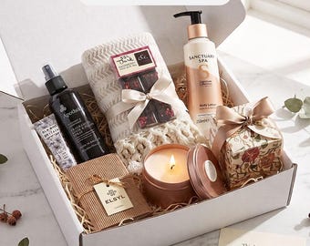 Luxury Self-Care Gift Hamper – Spa Essentials, Vegan Chocolate, Cotton Towel, Candle (2026 Refreshed)