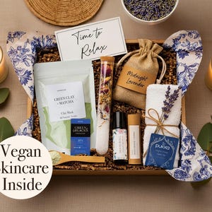 Artisan Relaxation Spa Letterbox Gift – Aromatherapy, Vegan Skincare, Candle & Bath Salt Self-Care Package
