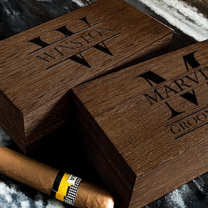 Geschenkdoos stalknecht, houten geschenkdoos, gepersonaliseerde bruidsjonkersdoos, cadeau getuige, cadeau bruidegom, aangepaste sigarendoos, cadeau-ideeën getuige