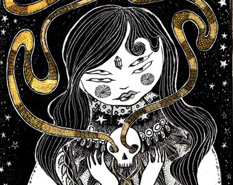 Twin Snakes (unframed print)