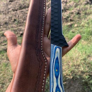 13 &quot;benutzerdefinierte handgeschmiedete Jagd Kohlenstoff 1095 Stahl Filetmesser Geschenk für Trauzeugen Geburtstag