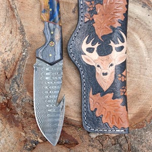 Beautiful High Carbon Outdoor Camping knife 1095 carbon steel Skinner knife Camping knife Gift for Men Gift For Husband &Dad Outdoor